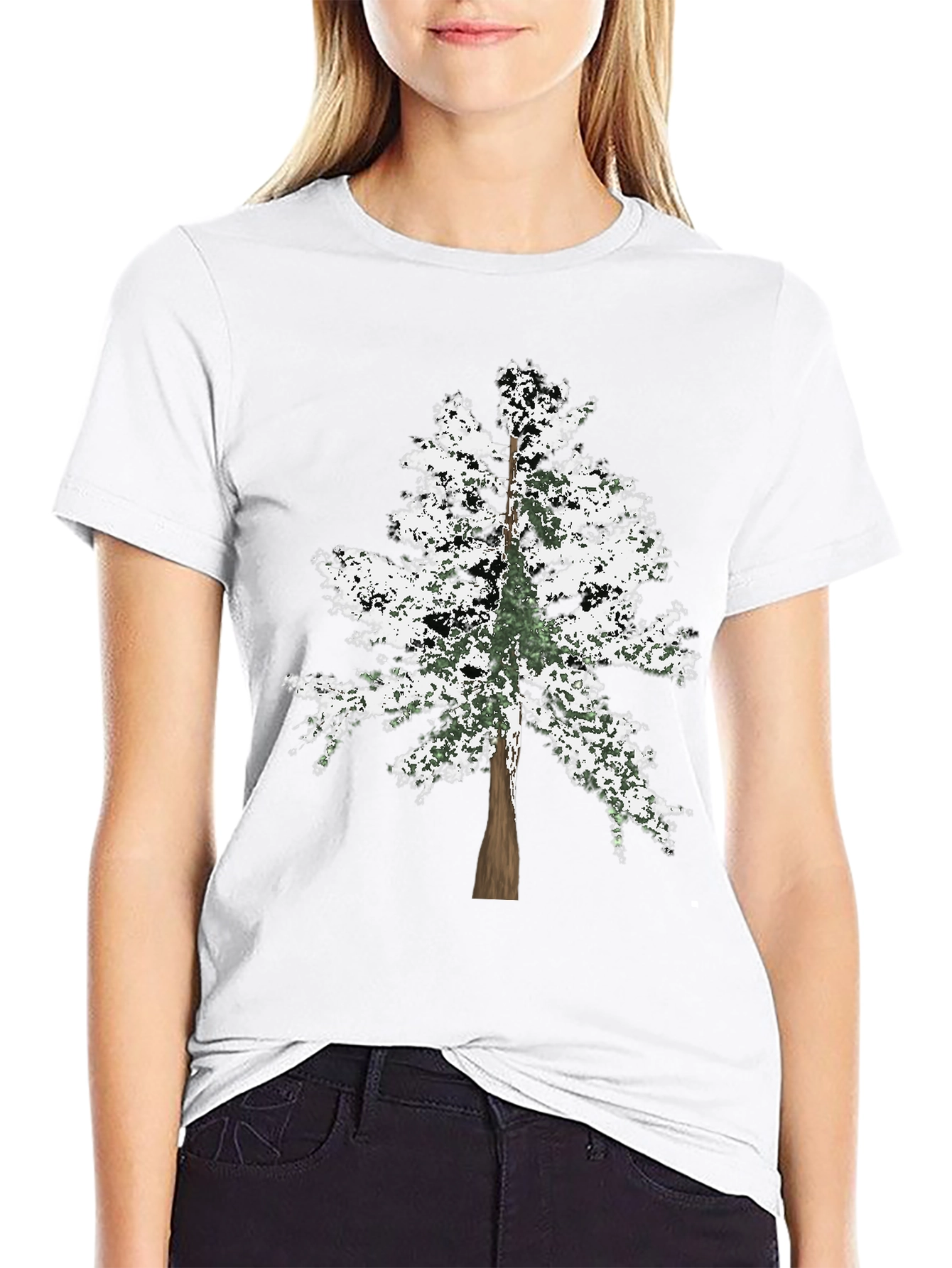 Tree Graphic Black T-Shirt - Nature Lover Tee