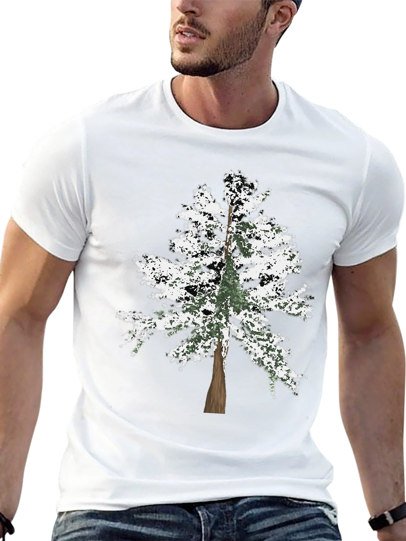 Tree Graphic Black T-Shirt - Nature Lover Tee