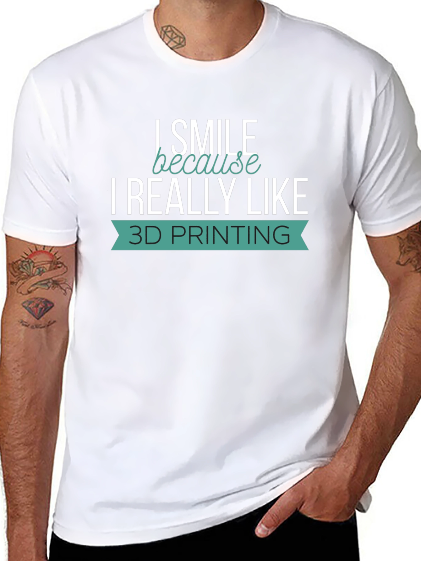 I Smile Because I Really Like 3D Printing T-Shirt