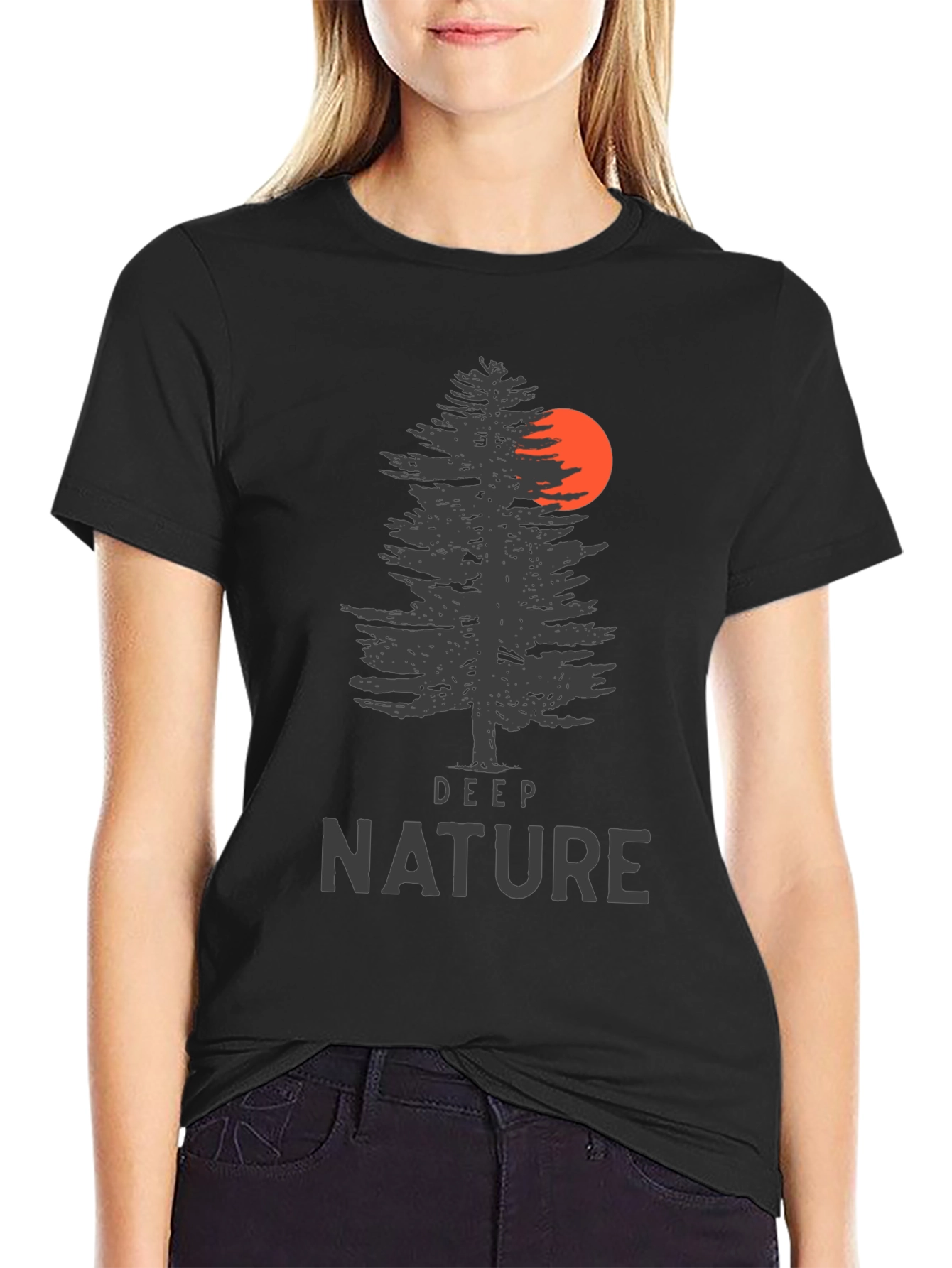 Deep Nature Graphic Tee - Mens Black T-Shirt