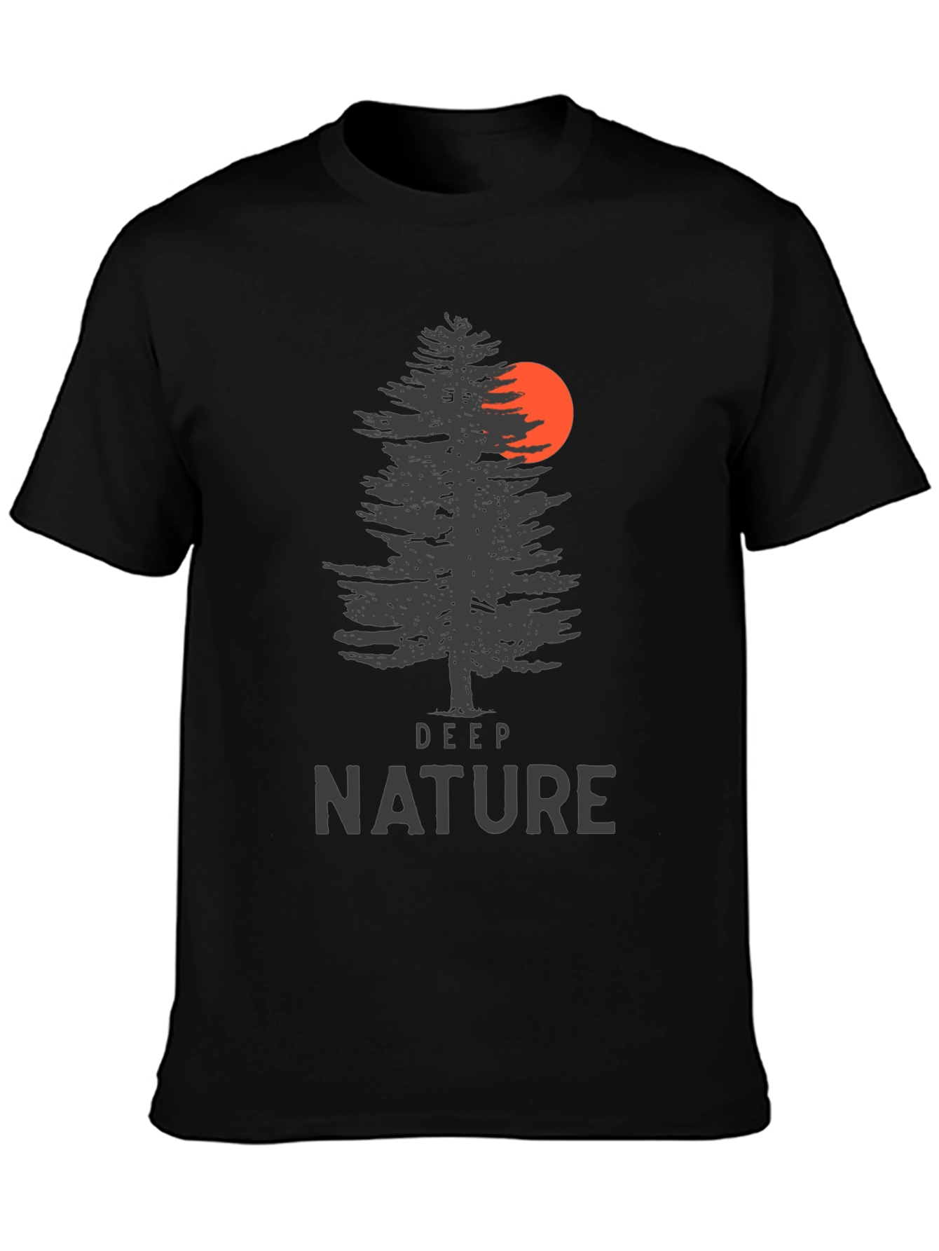 Deep Nature Graphic Tee - Mens Black T-Shirt