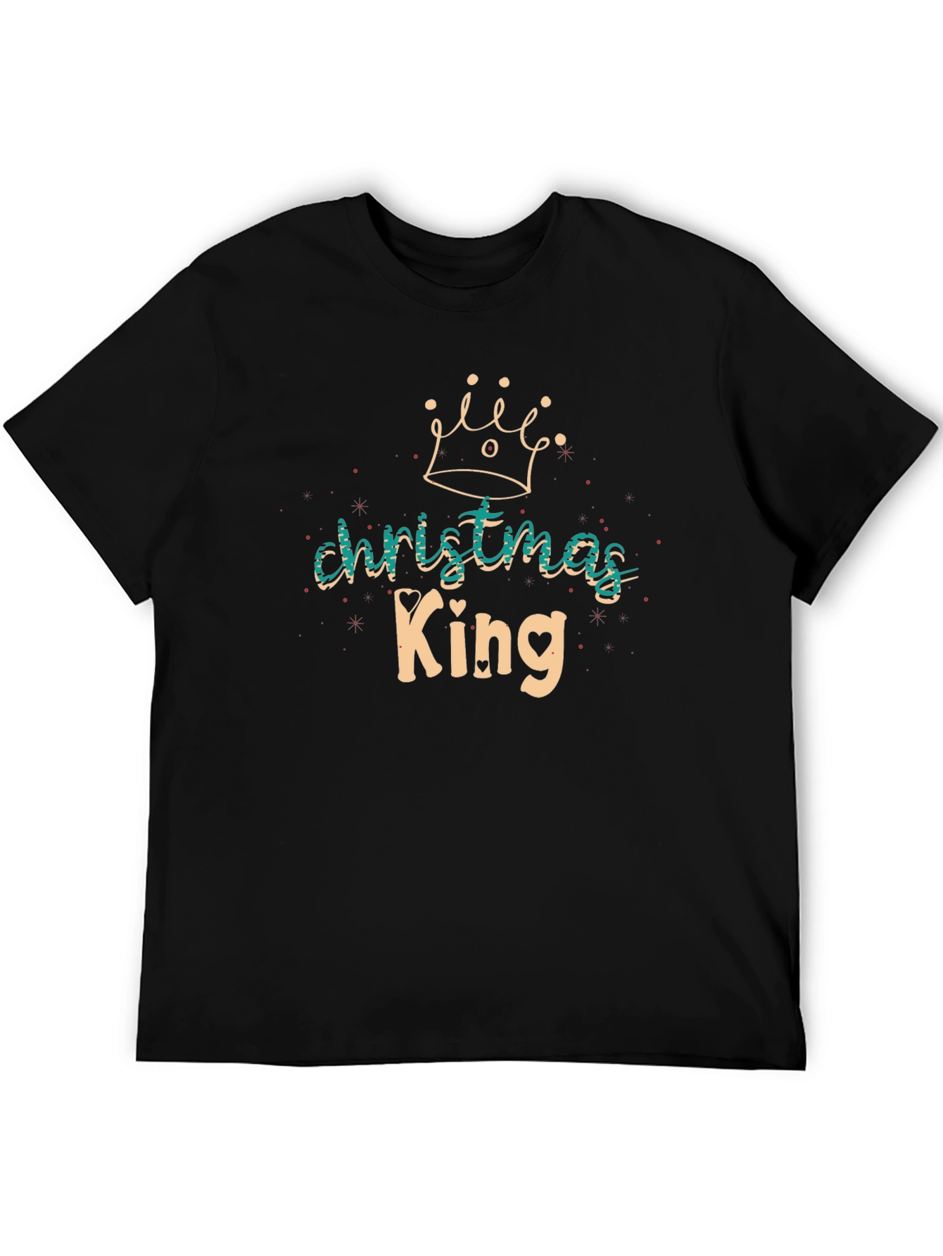 Christmas King Graphic Tee - Holiday Apparel