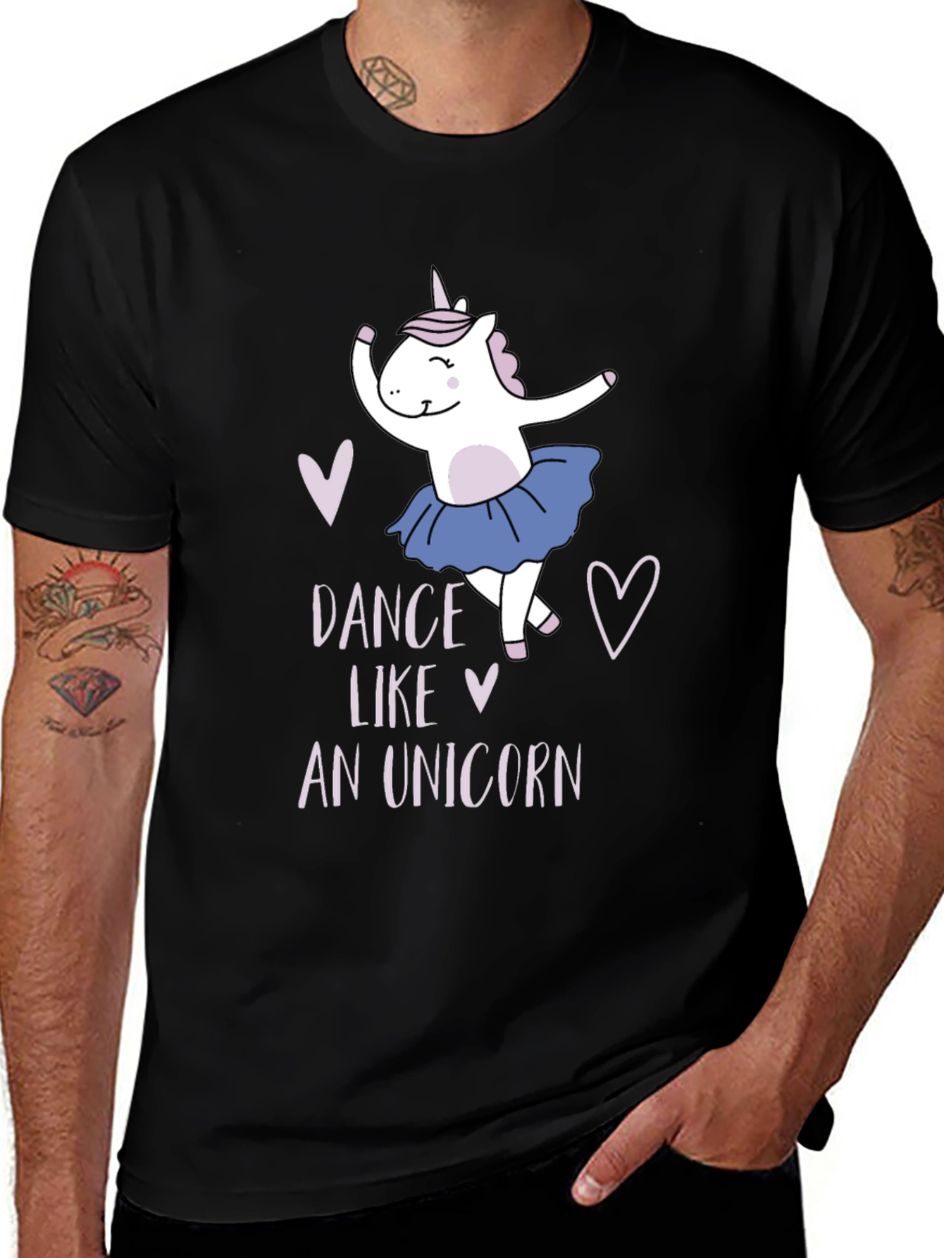 Dance Like a Unicorn Black T-Shirt