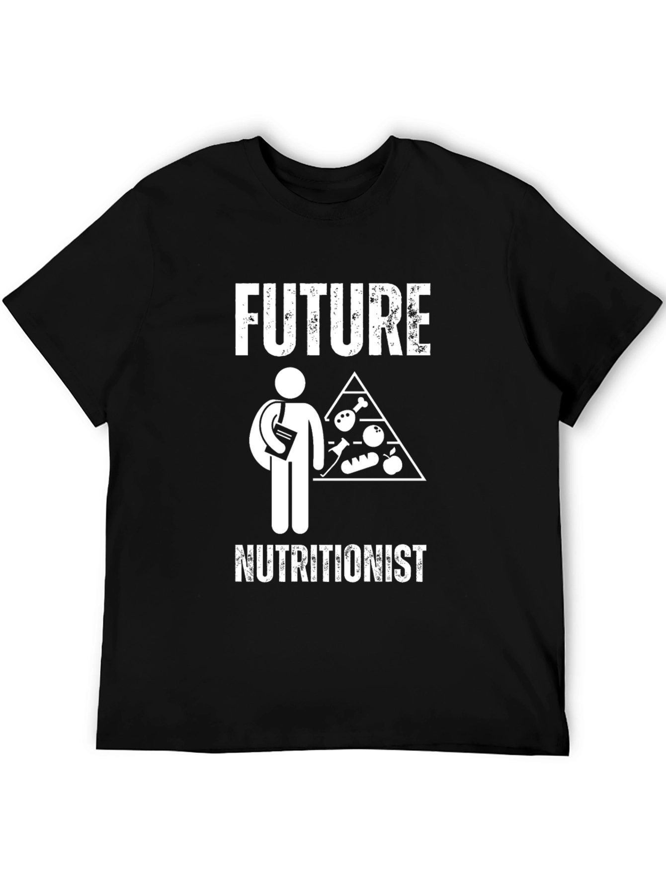 Future Nutritionist Black T-Shirt - Study in Style