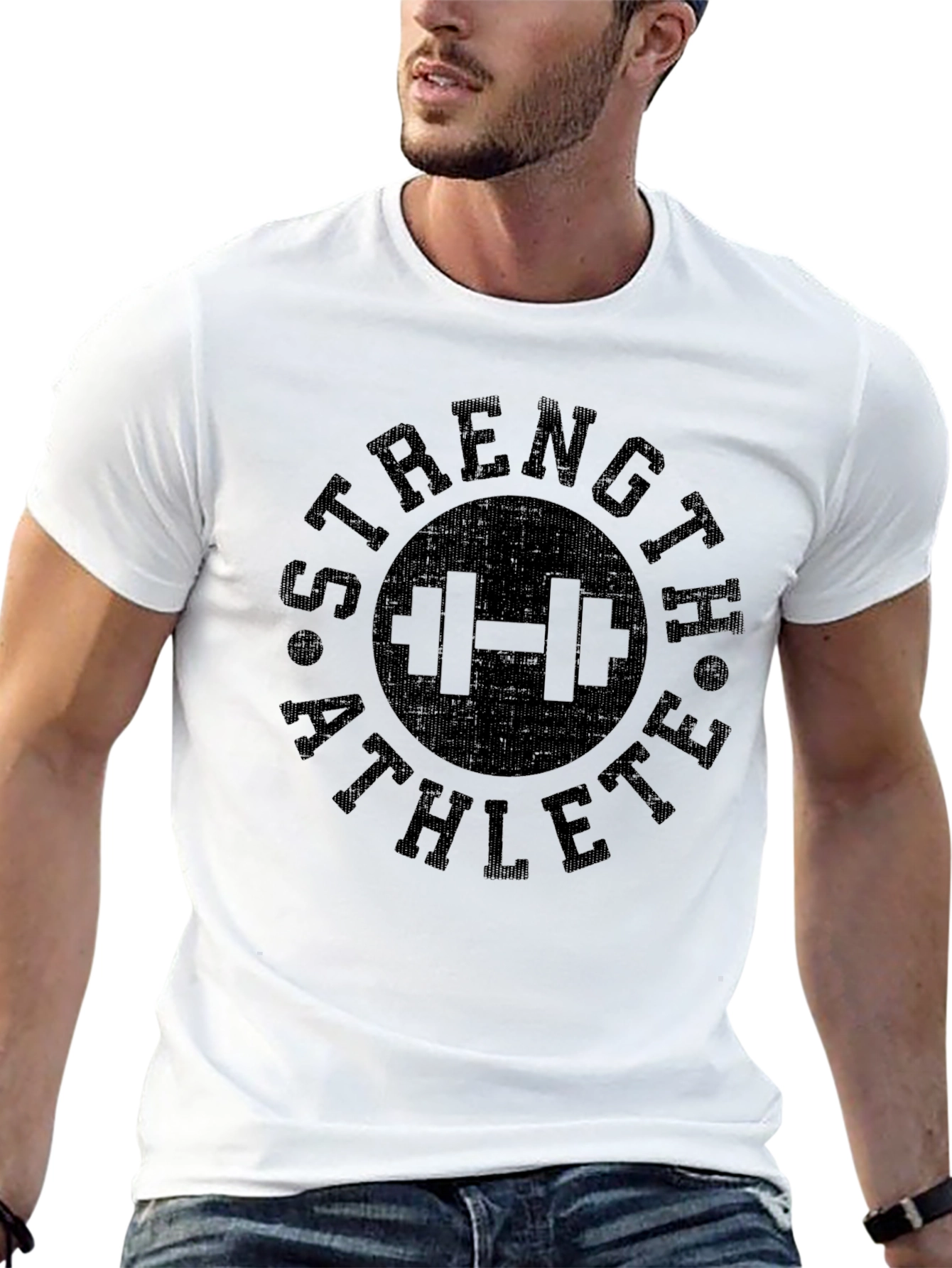 Strength Athlete Black Graphic Tee