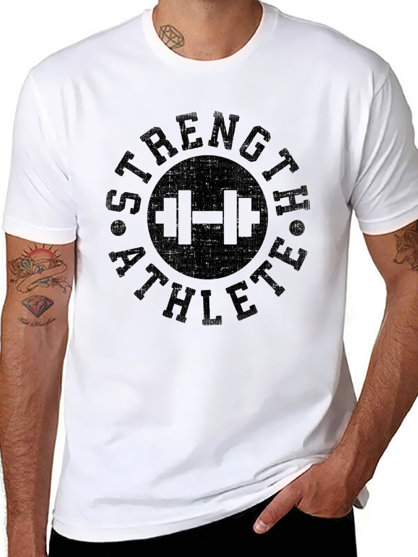 Strength Athlete Black Graphic Tee