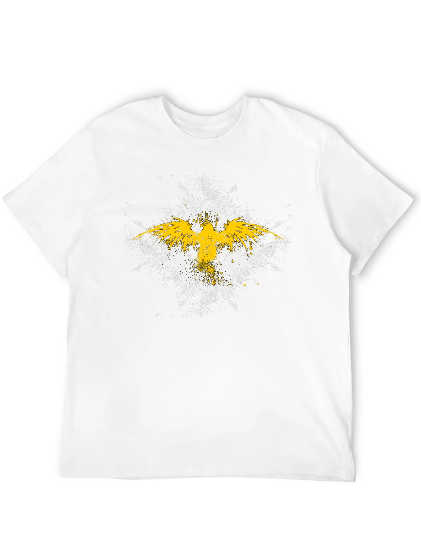 Abstract Eagle Graphic Black T-Shirt