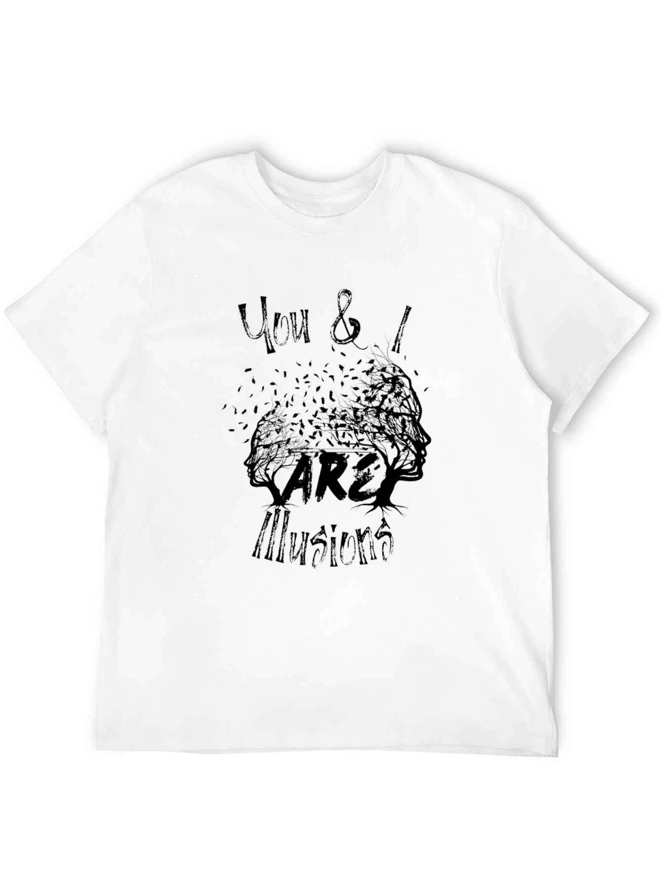 You & I Are Illusions Graphic Tee - Black