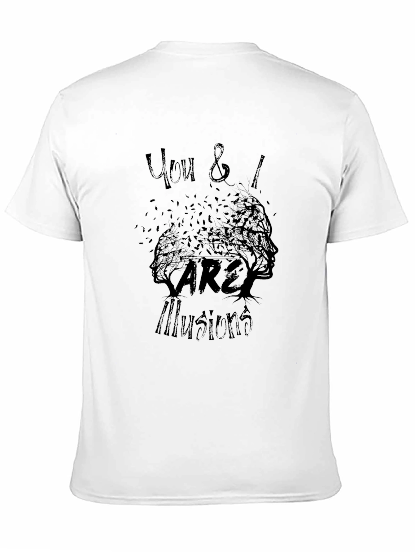 You & I Are Illusions Graphic Tee - Black