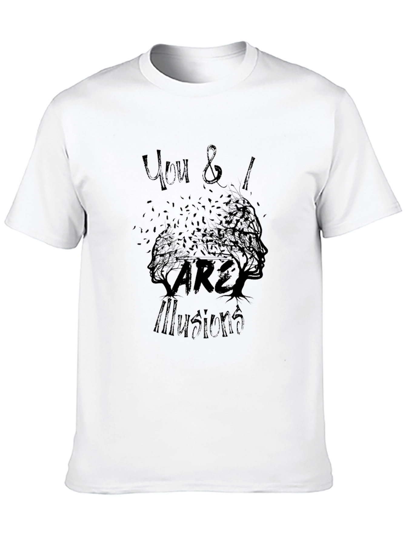 You & I Are Illusions Graphic Tee - Black