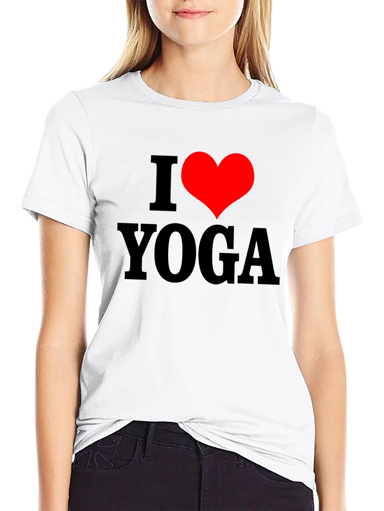 I Heart Yoga T-Shirt - Black