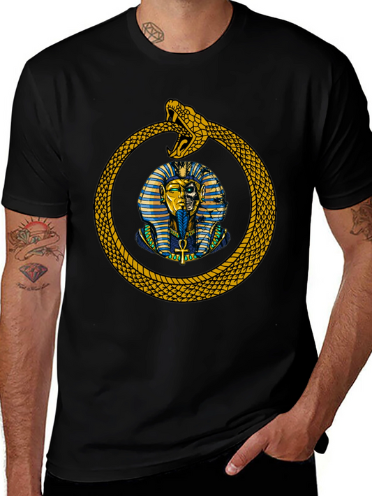 Egyptian Pharaoh Snake Graphic T-Shirt