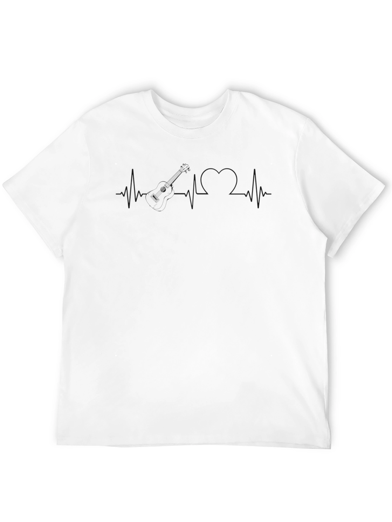 Minimalist Black T-Shirt with Subtle Graphic Design