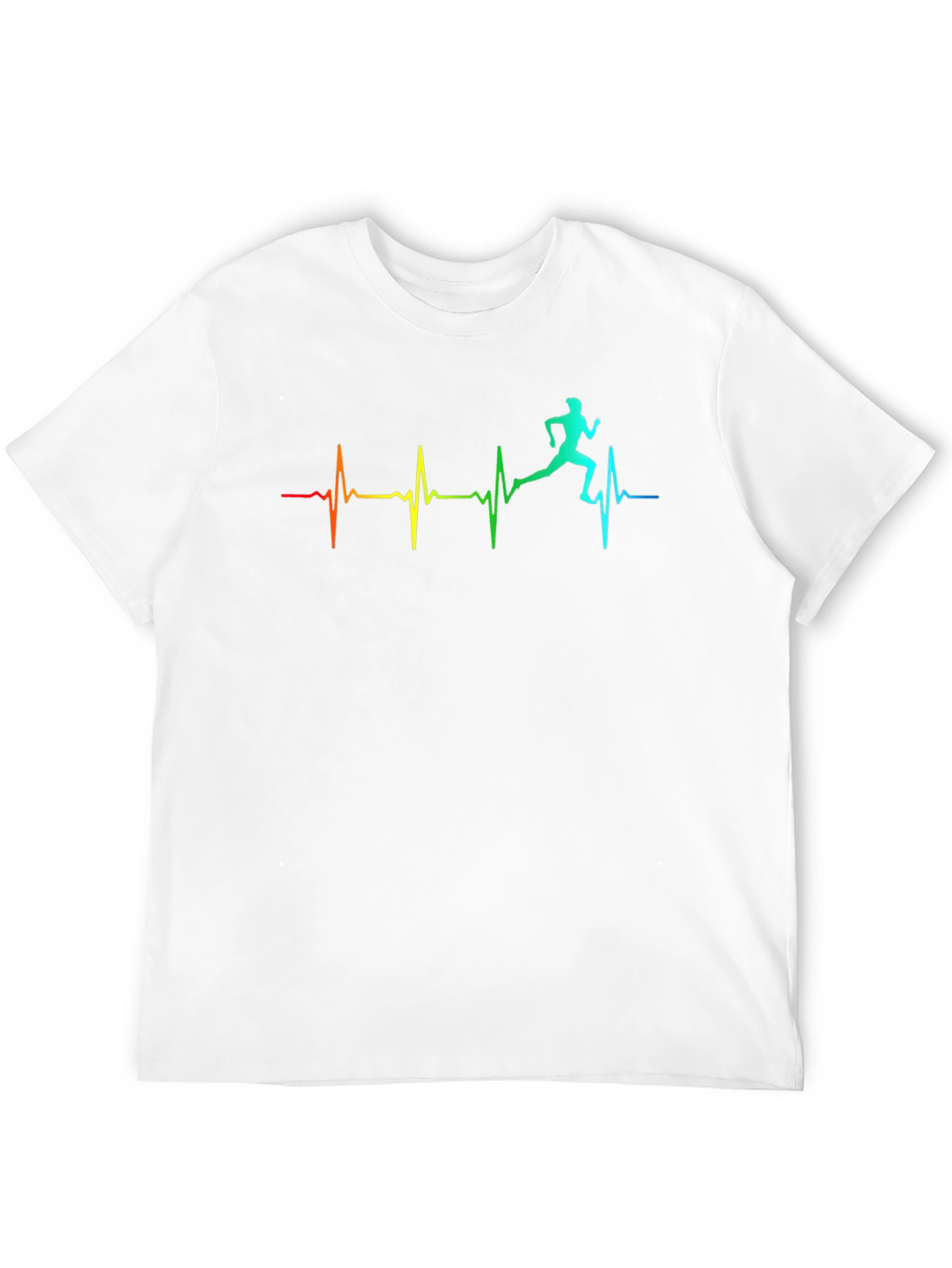 Runner Heartbeat T-Shirt - Black Athletic Tee