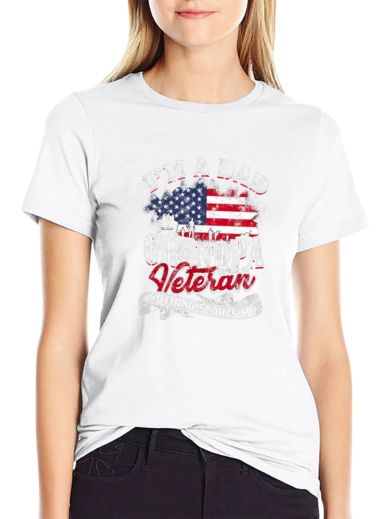 Dad Grandpa Veteran Graphic T-Shirt