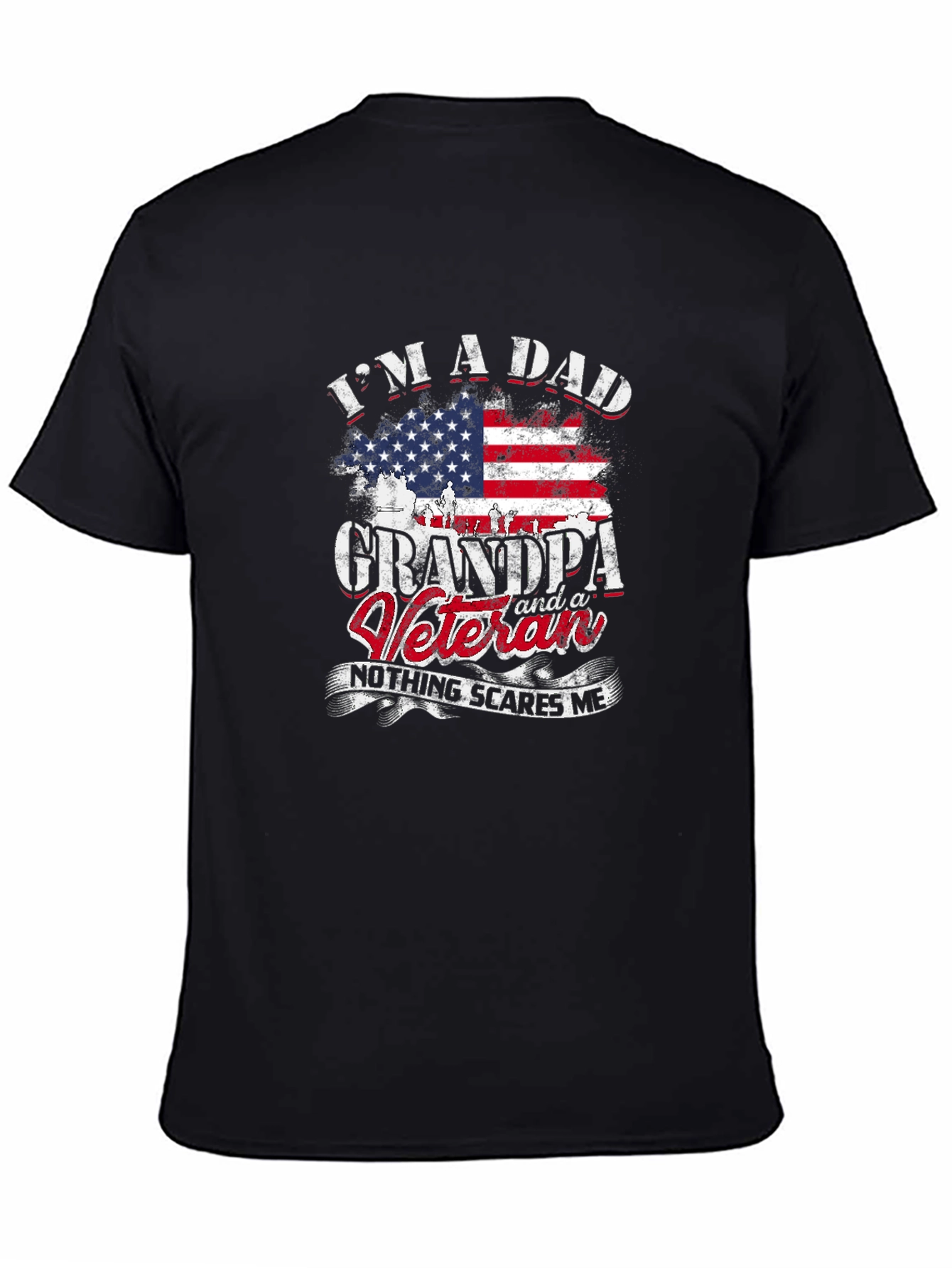 Dad Grandpa Veteran Graphic T-Shirt