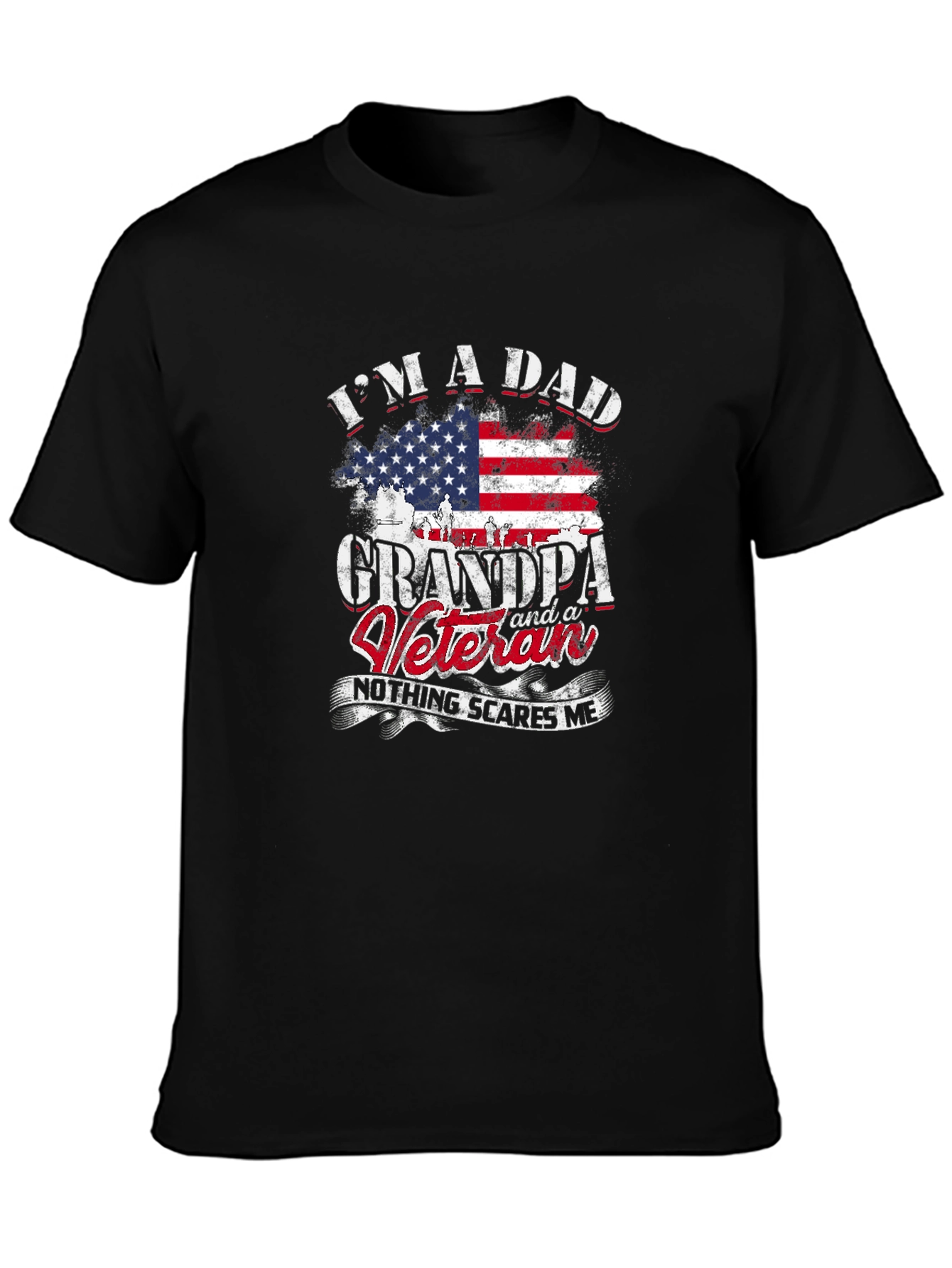 Dad Grandpa Veteran Graphic T-Shirt