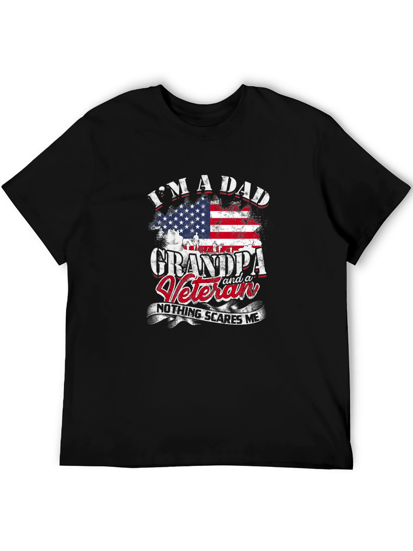 Dad Grandpa Veteran Graphic T-Shirt