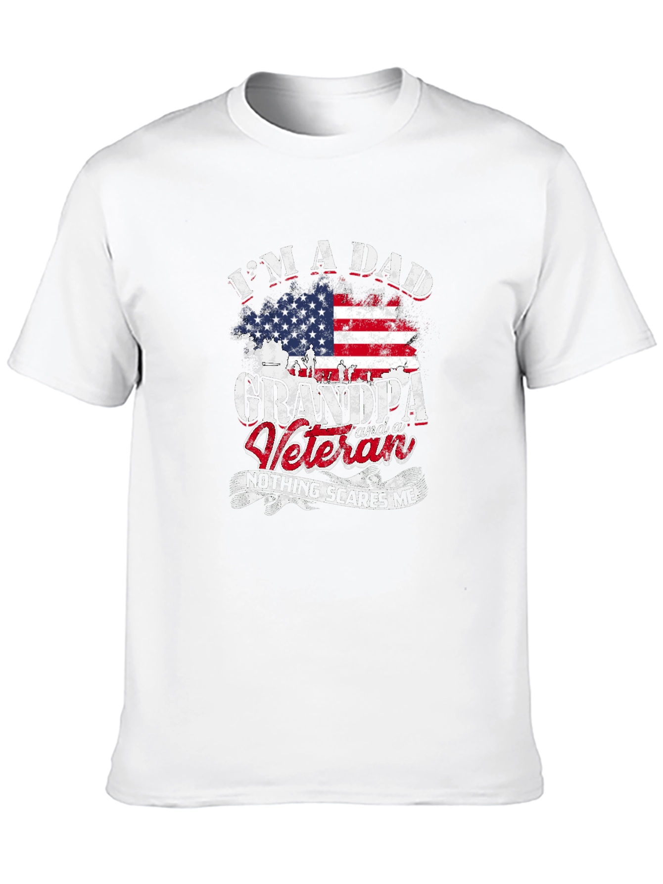 Dad Grandpa Veteran Graphic T-Shirt