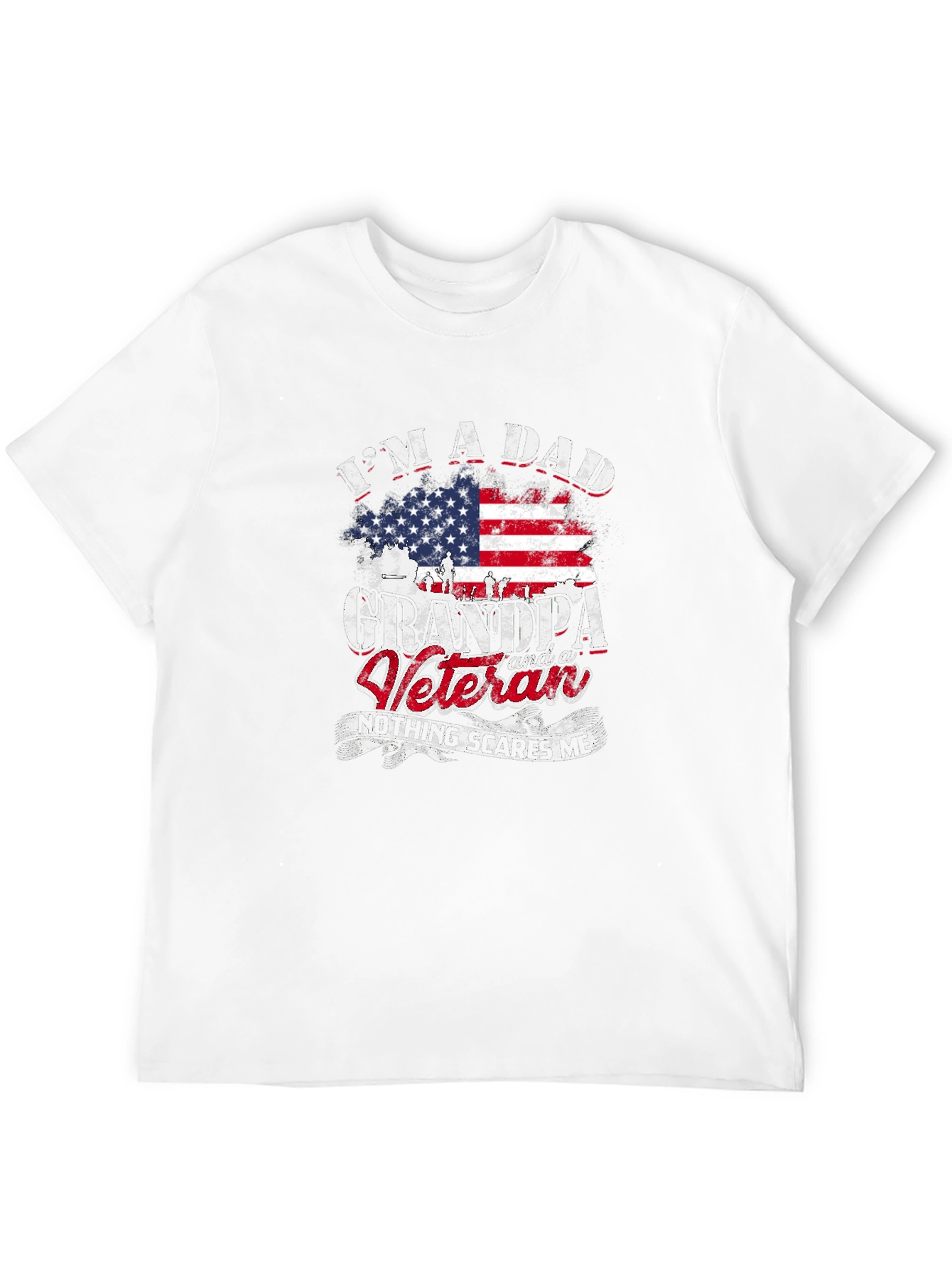 Dad Grandpa Veteran Graphic T-Shirt