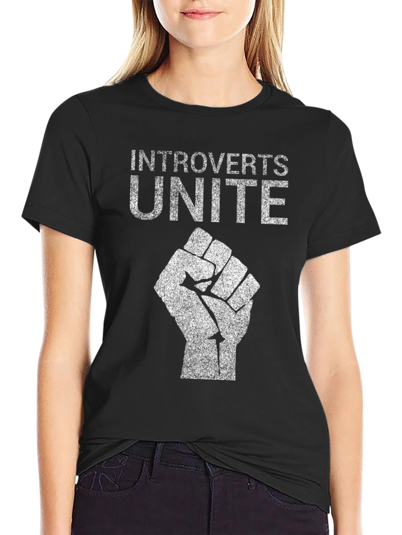 Introverts Unite T-Shirt - Black Graphic Tee
