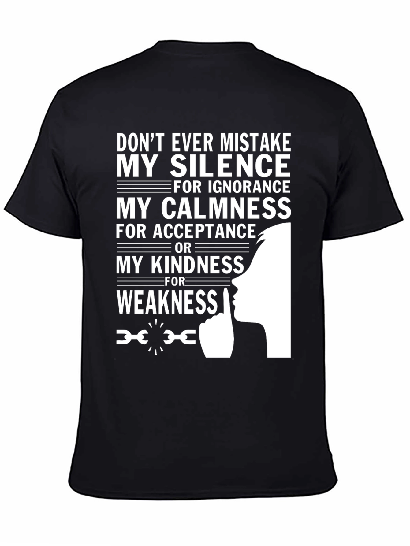 Silence Calmness Kindness Graphic Tee
