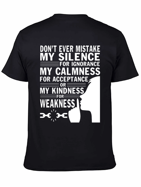 Silence Calmness Kindness Graphic Tee