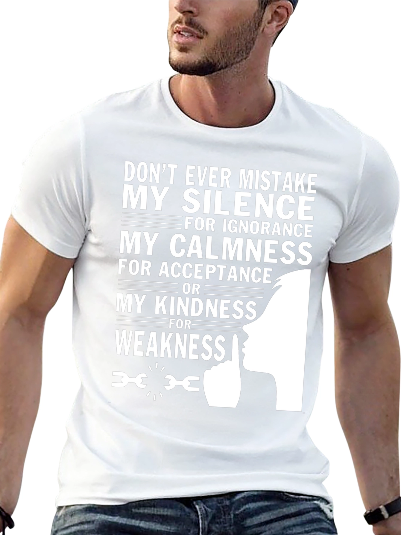 Silence Calmness Kindness Graphic Tee