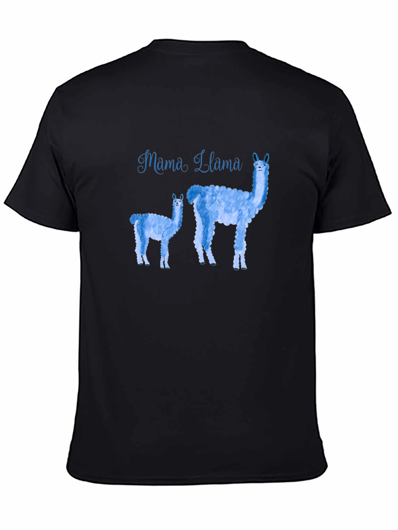 Mama Llama Graphic T-Shirt - Black