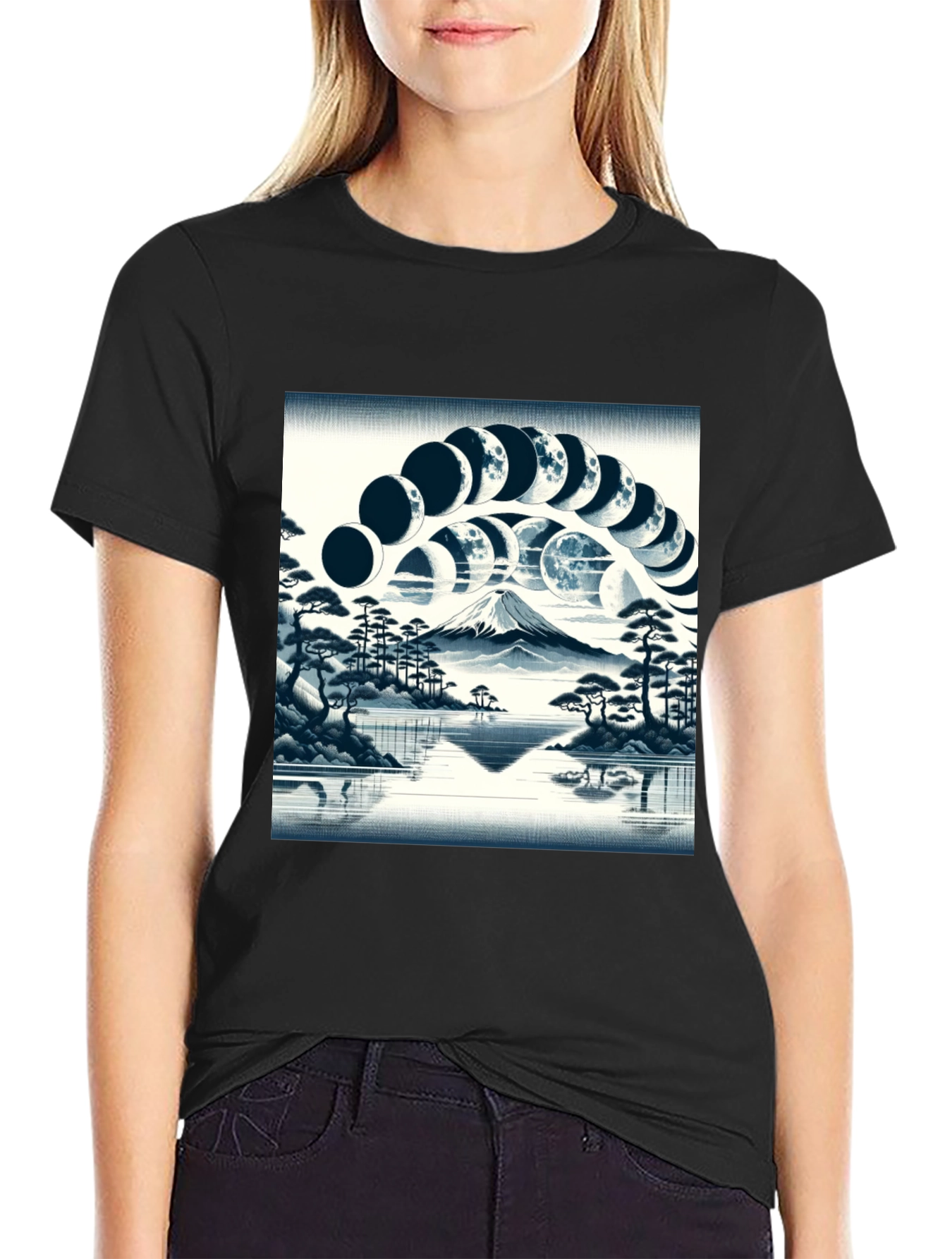 Moon Phase Mountain T-Shirt