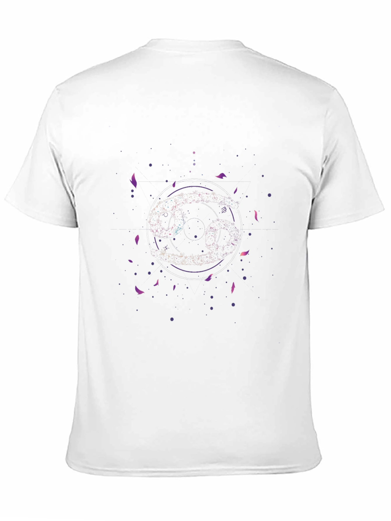Cosmic Circle Graphic Black Tee