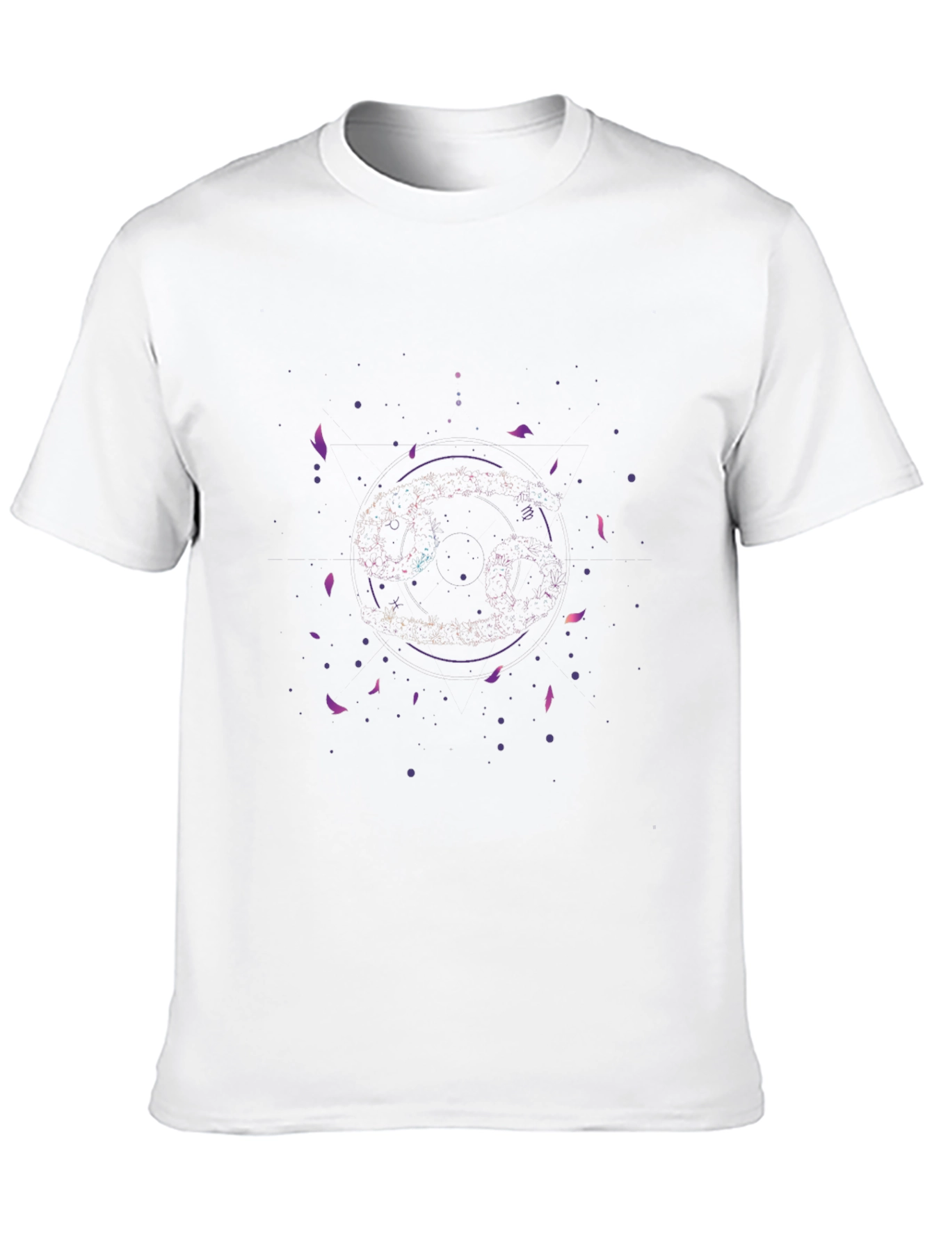 Cosmic Circle Graphic Black Tee
