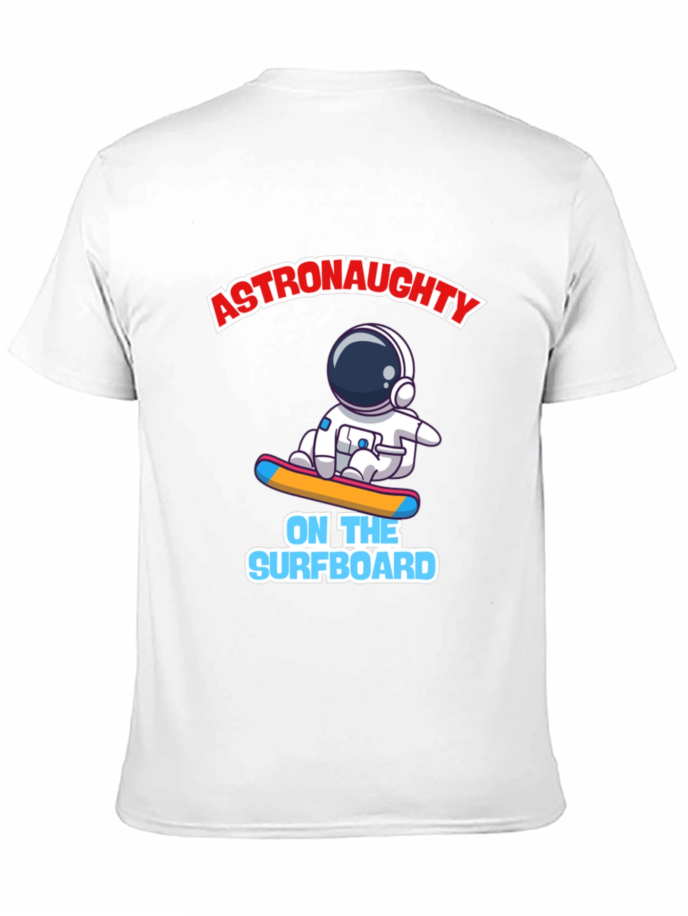 Astronaut Surfing T-Shirt - Black Graphic Tee