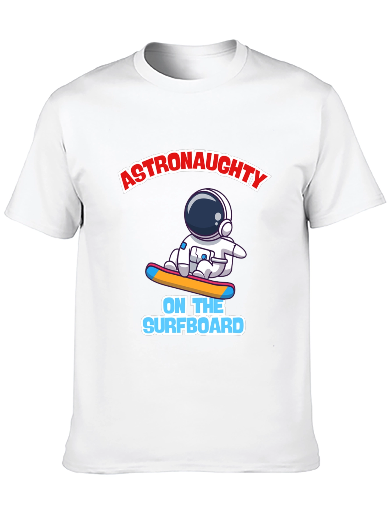 Astronaut Surfing T-Shirt - Black Graphic Tee