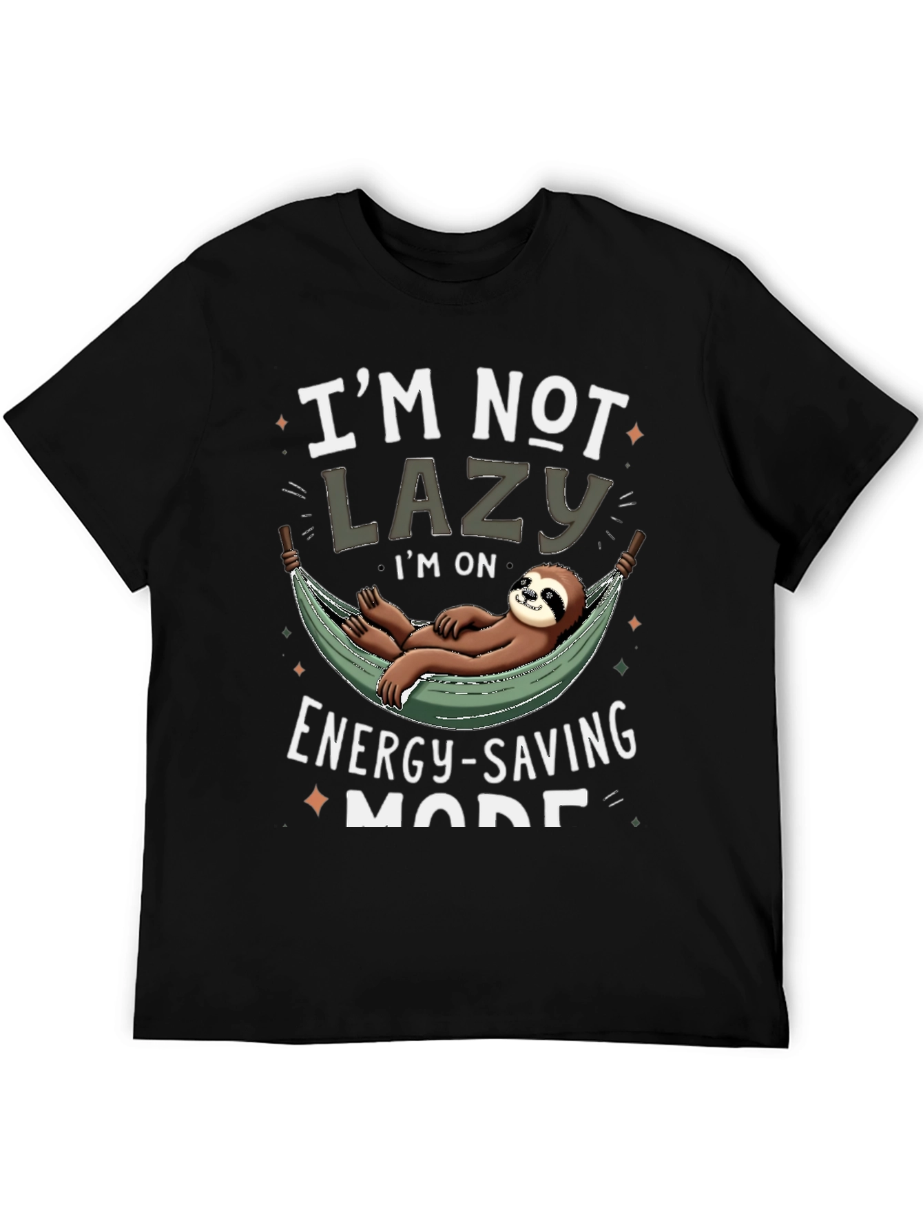 Funny Sloth Energy Saving Mode T-Shirt