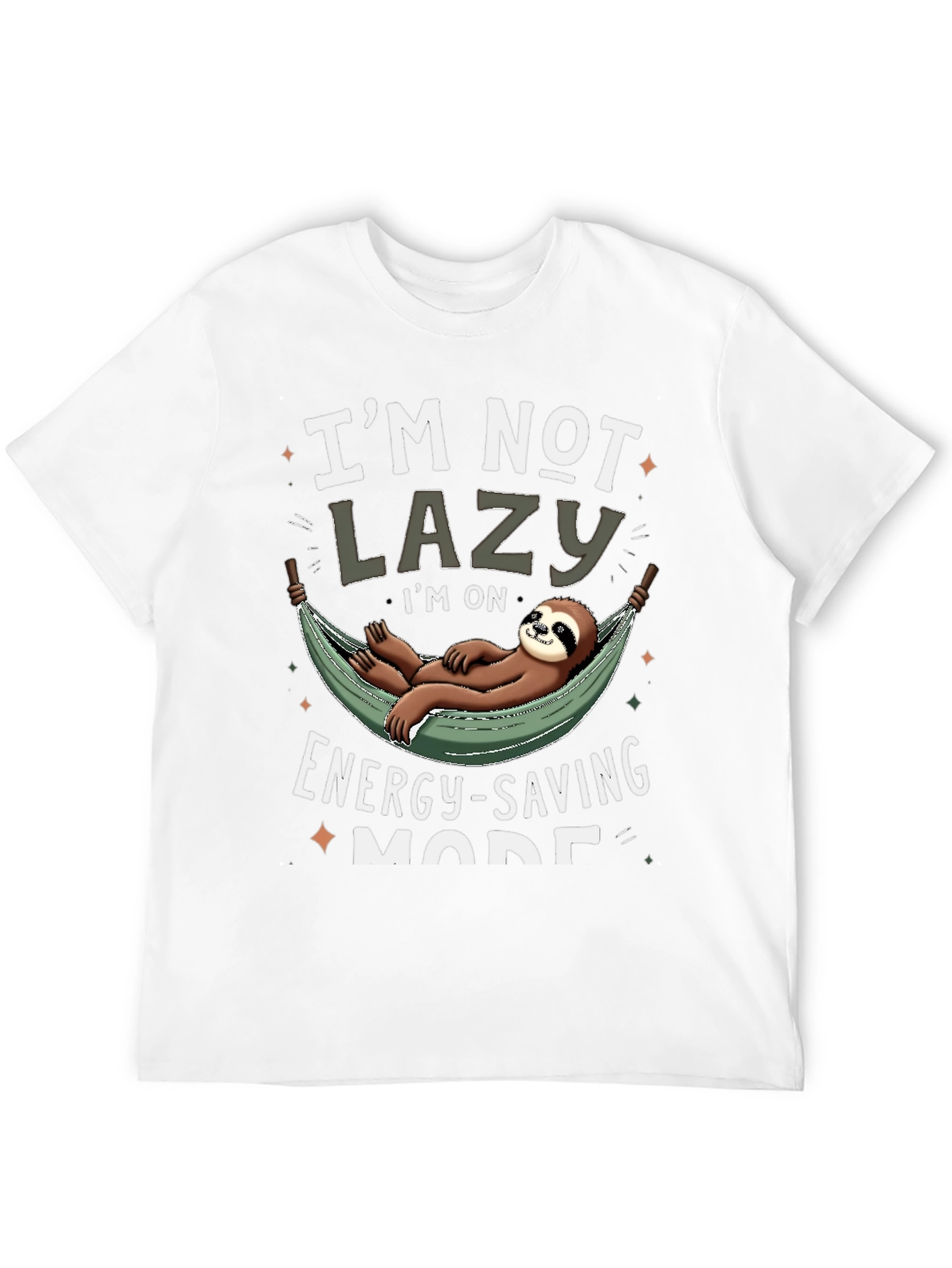 Funny Sloth Energy Saving Mode T-Shirt