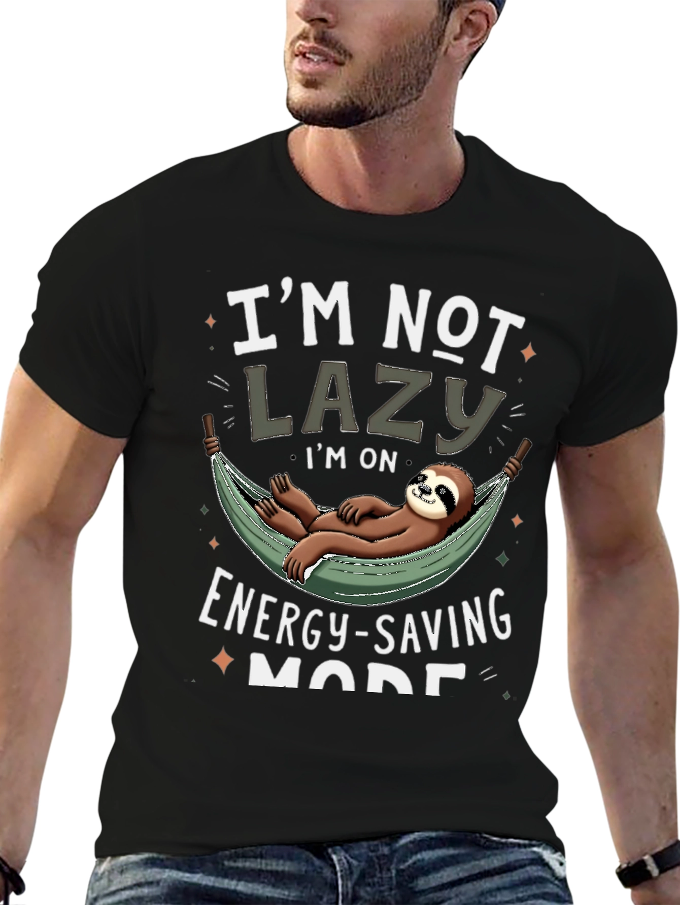 Funny Sloth Energy Saving Mode T-Shirt