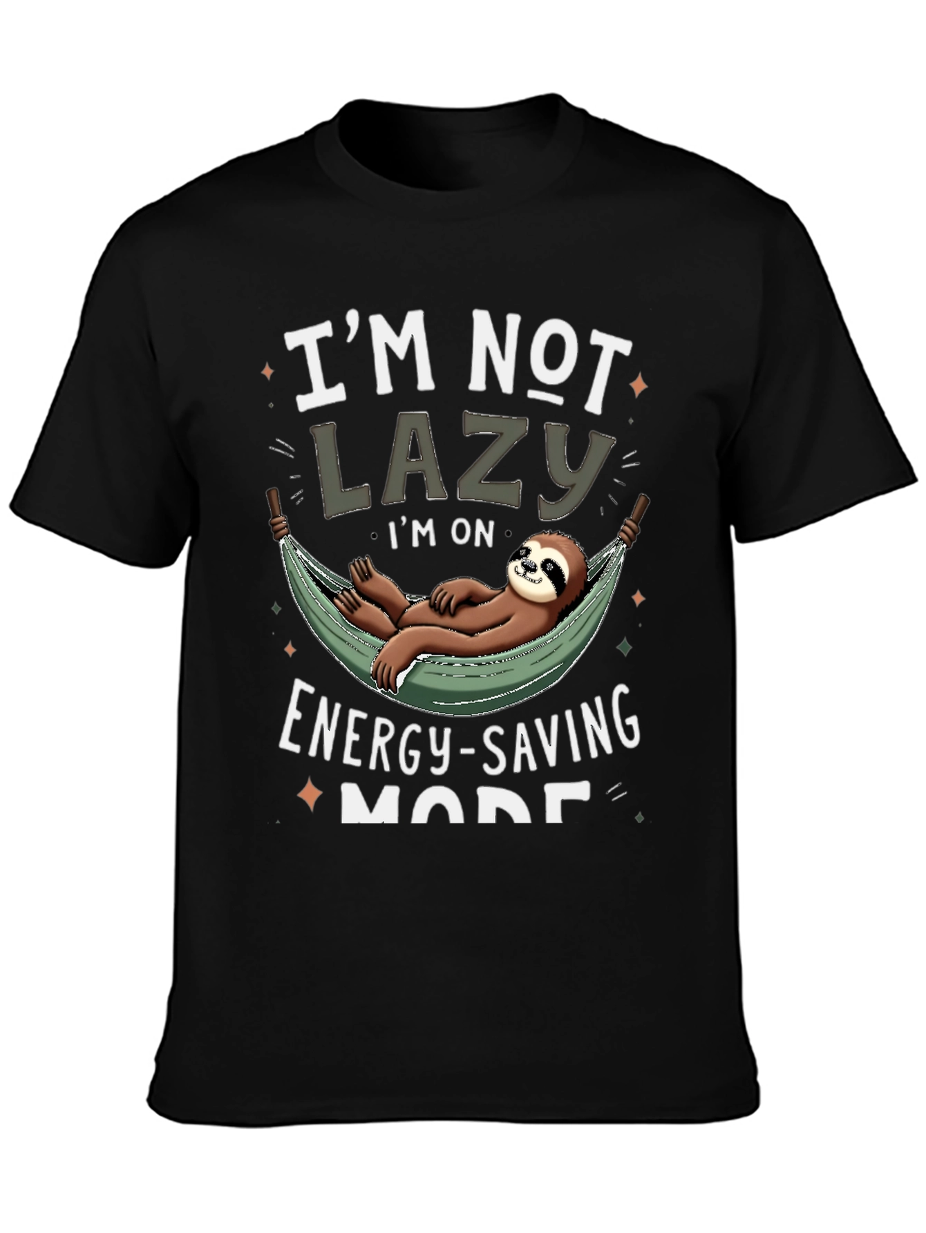 Funny Sloth Energy Saving Mode T-Shirt