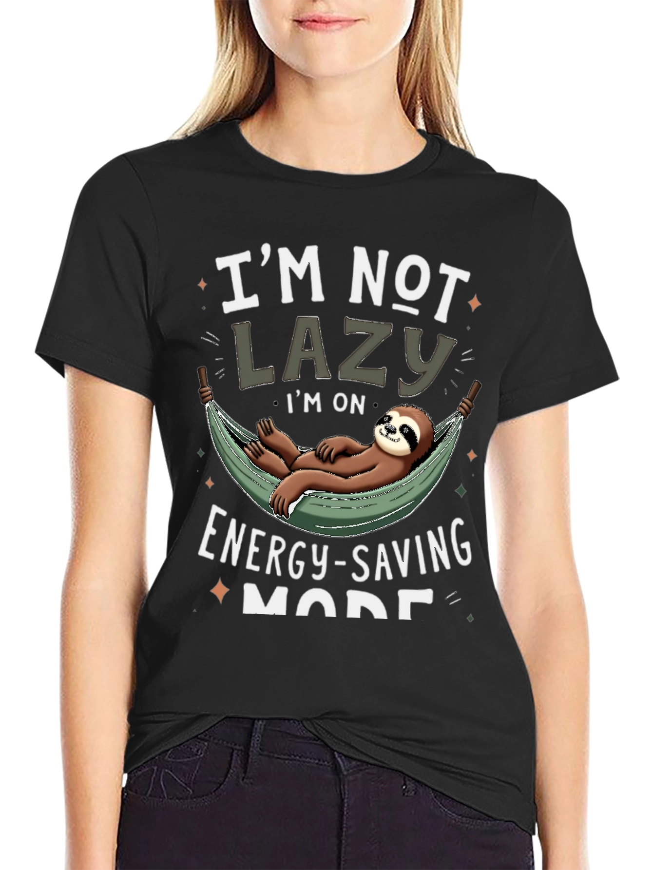 Funny Sloth Energy Saving Mode T-Shirt