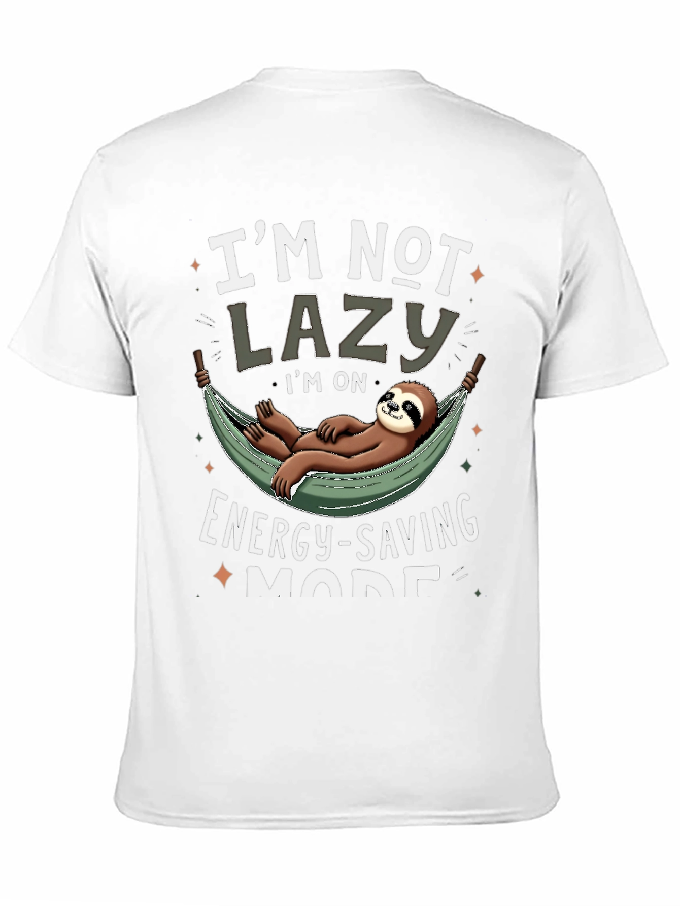 Funny Sloth Energy Saving Mode T-Shirt
