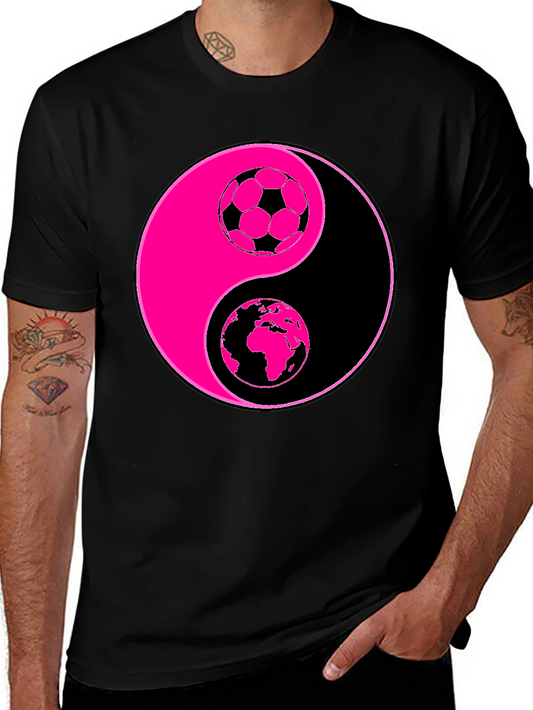 Yin Yang Soccer & Earth T-Shirt