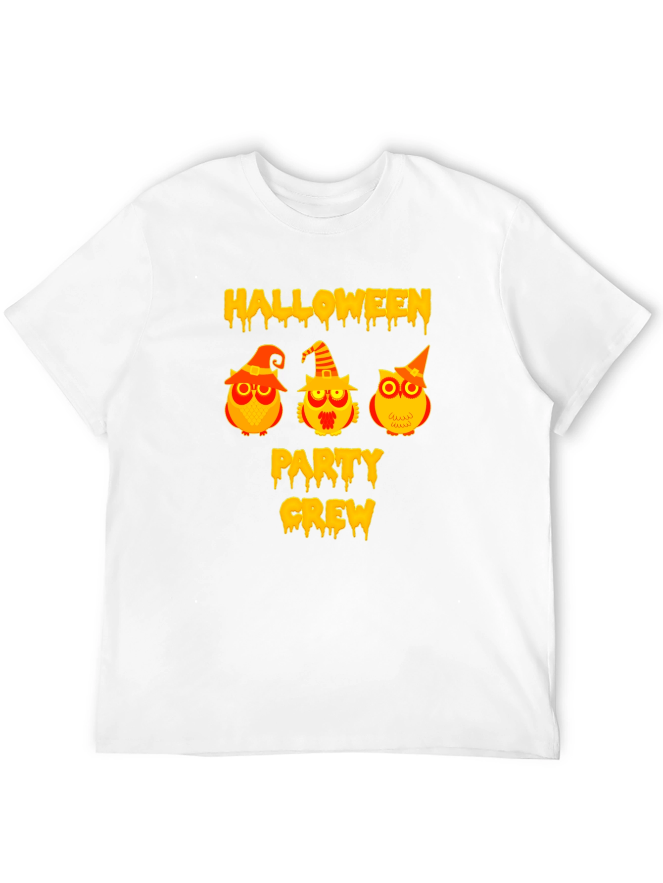 Halloween Party Crew Owl Graphic T-Shirt
