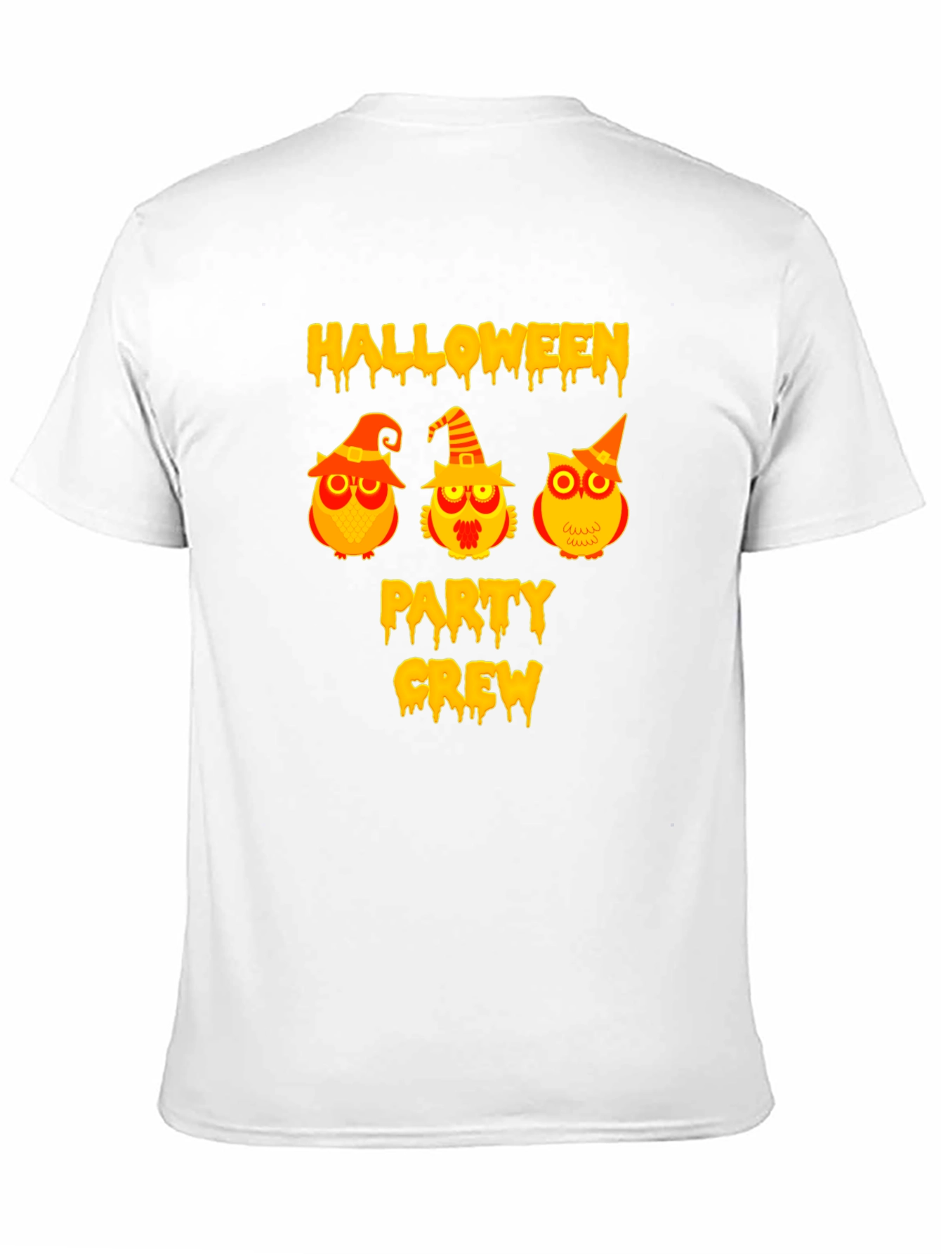 Halloween Party Crew Owl Graphic T-Shirt