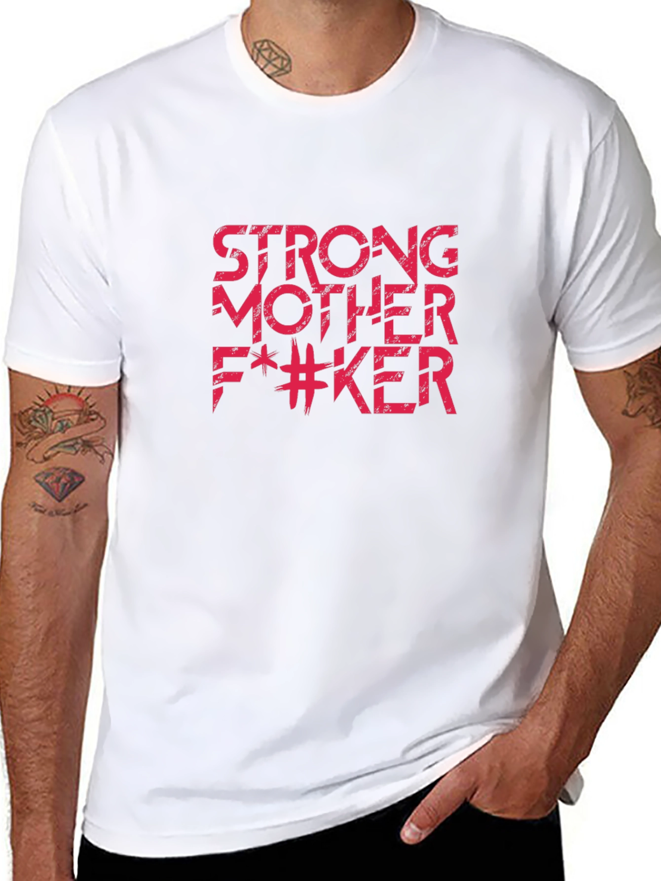 Strong Mother F*#Ker Graphic Tee - Bold Statement Shirt