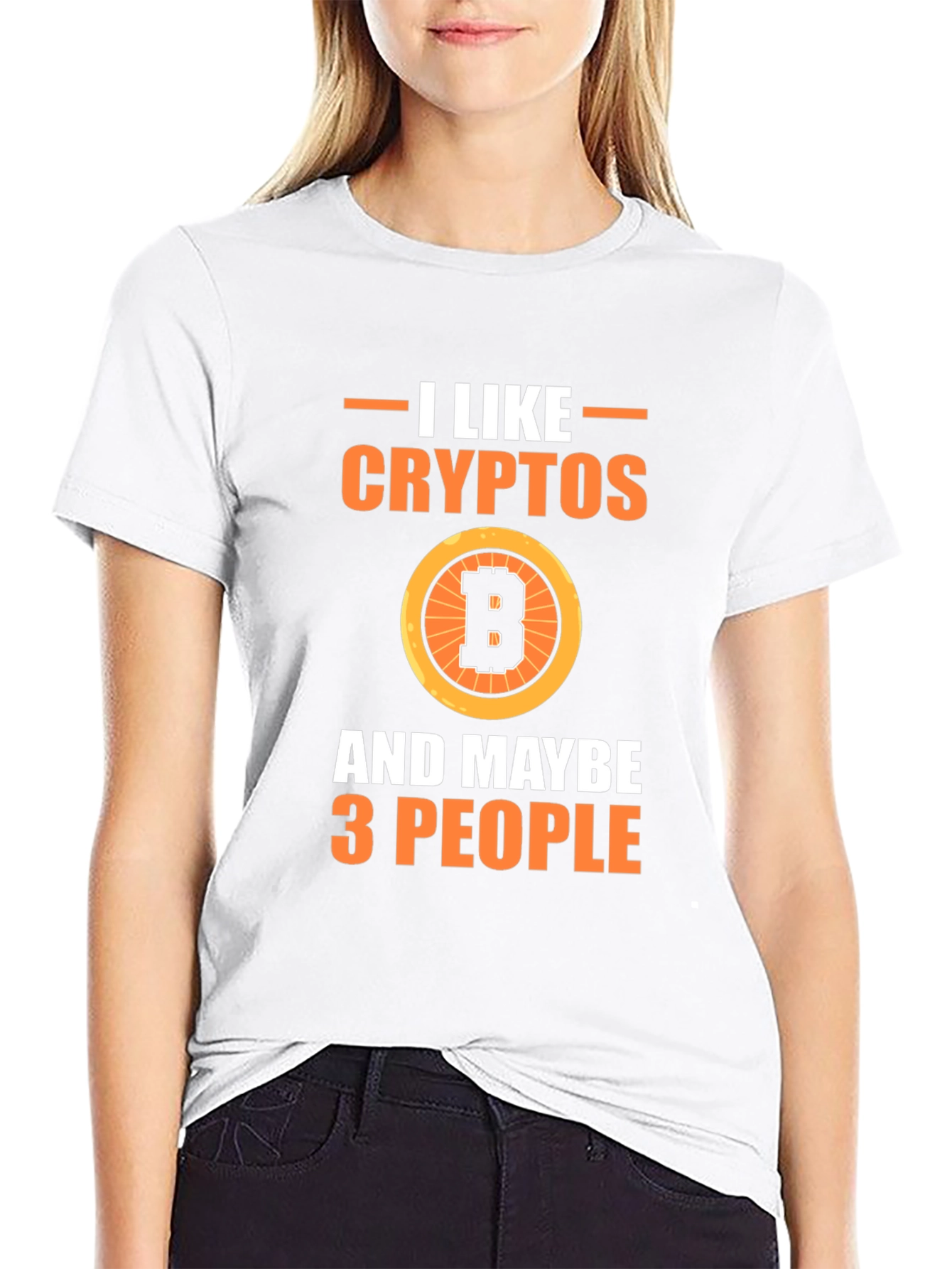 I Like Cryptos & Maybe 3 People Graphic Tee