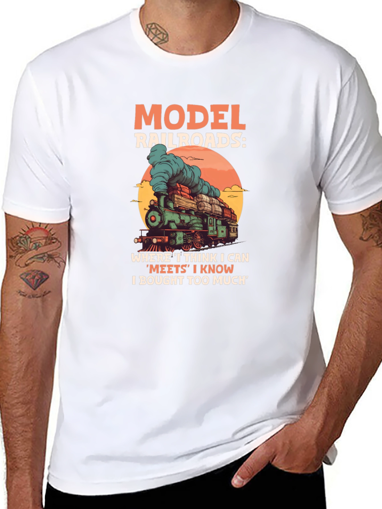 Model Railroads T-Shirt - Train Lover Tee