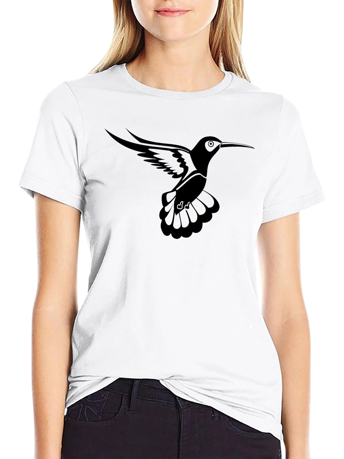 Hummingbird Graphic Tee - Mens Black T-Shirt