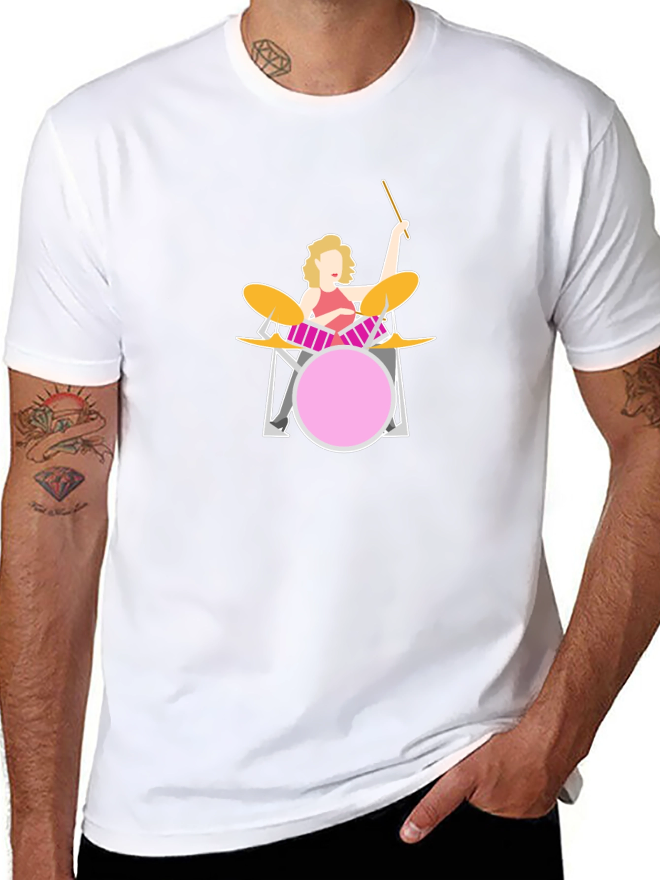 Drummer Graphic Tee - Unisex Crew Neck