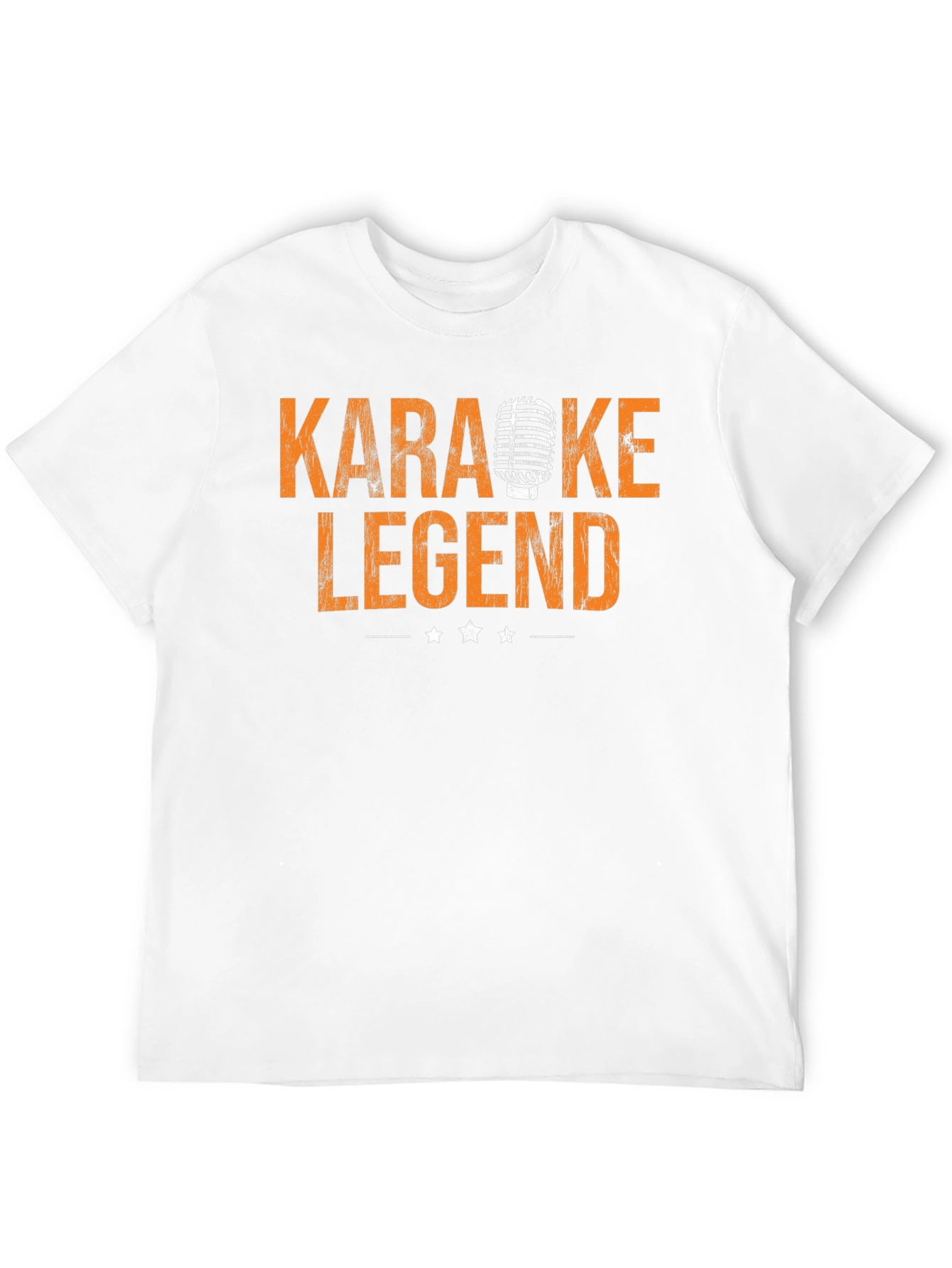 Karaoke Legend Graphic Tee - Retro Microphone Design