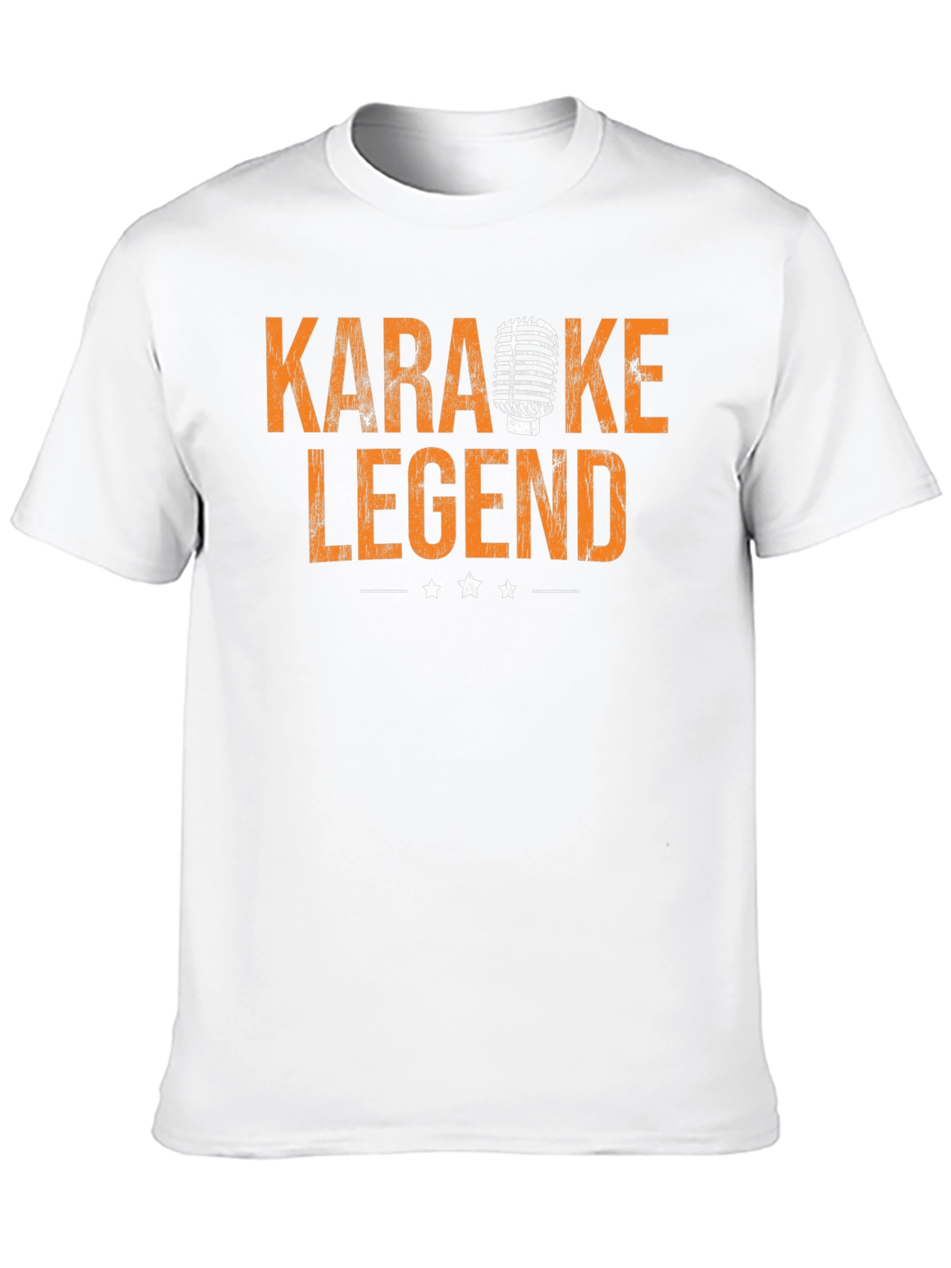 Karaoke Legend Graphic Tee - Retro Microphone Design